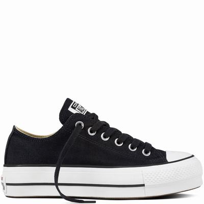 Converse Chuck Taylor All Star Platform Canvas - Miesten Platform Kengät - Mustat/Valkoinen